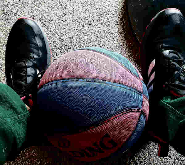 basketball and adidas shoes