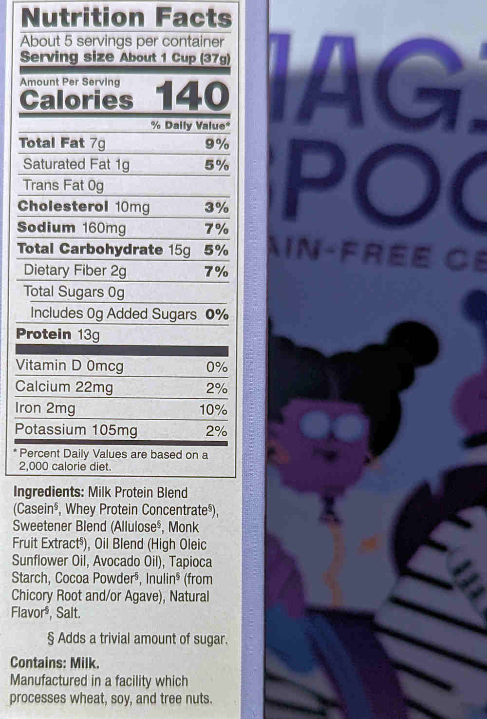 Magic Spoon Cereal nutrition facts