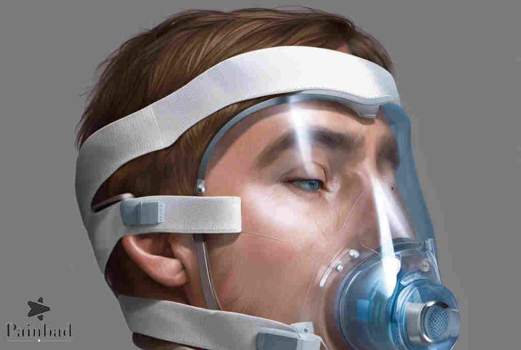 Sleep apnea mask artistic painting